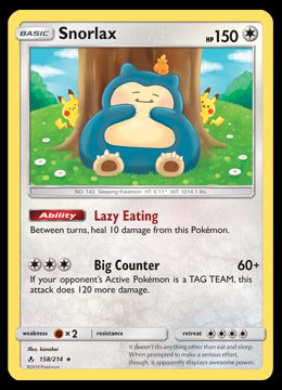 158/214 Snorlax