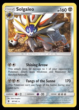 87/145 Solgaleo