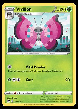 Pokémon Rare Cards 013/163 Vivillon