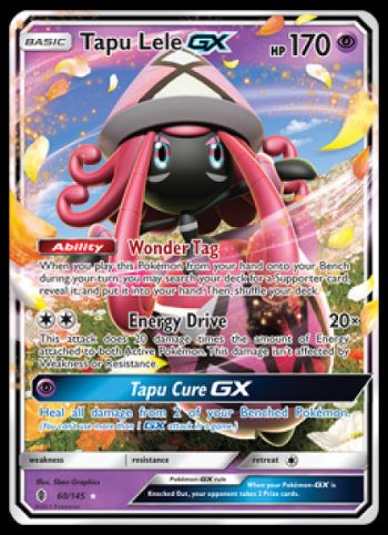 60/145 Tapu Lele Top 10 Pokémon GX Cards