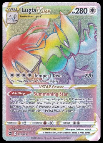 202/195 Lugia VSTAR Silver Tempest Chase Cards
