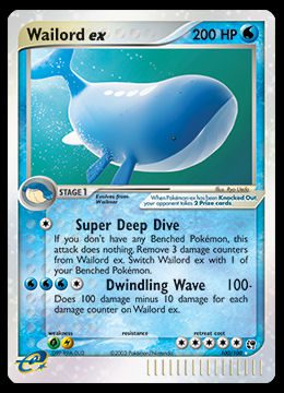 100/100 Wailord ex