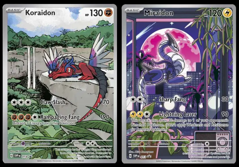 Koraidon and Miraidon Promo Cards