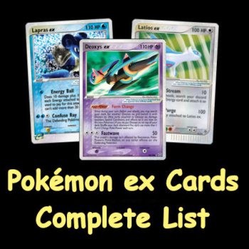 Pokémon ex Cards Complete List