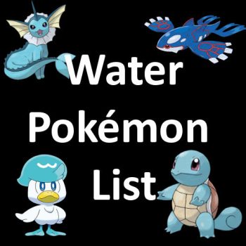 Water Pokémon List