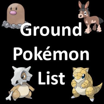 Ground Pokémon List