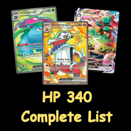 Pokémon Cards with HP 340