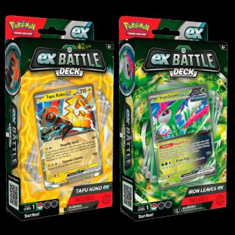 Tapu Koko ex and Iron Leaves ex Battle Decks