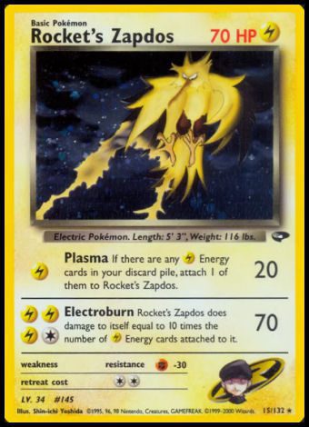 15/132 Rocket's Zapdos