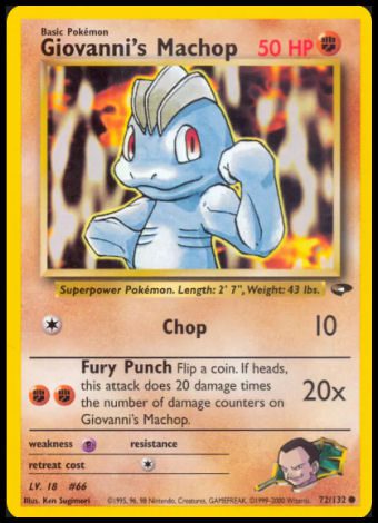 72/132 Giovanni's Machop