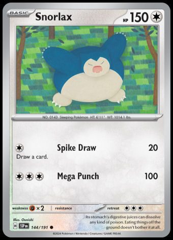 144/191 Snorlax