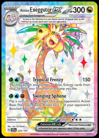 225/191 Alolan Exeggutor ex